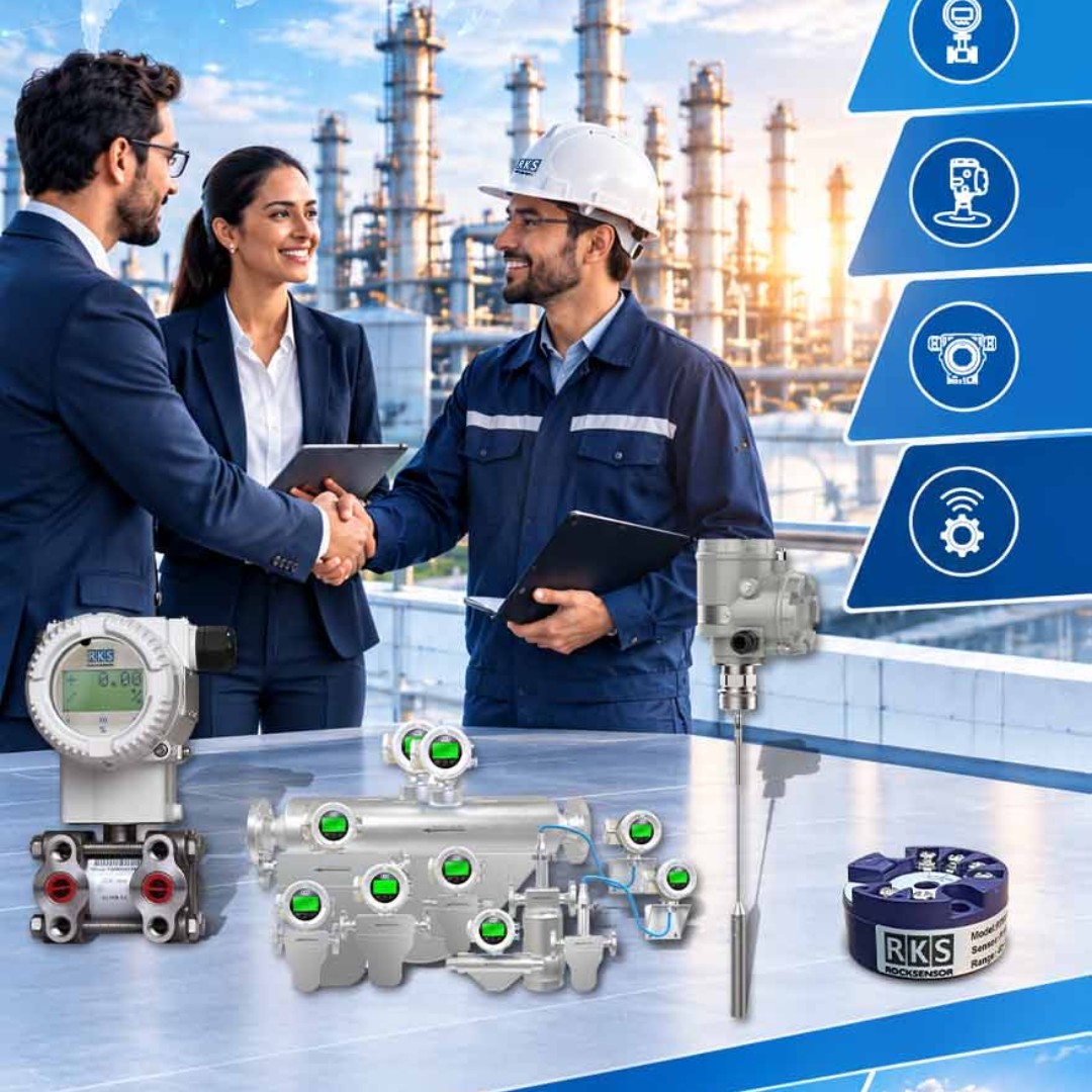 Engineering professionals discussing industrial instrumentation solutions